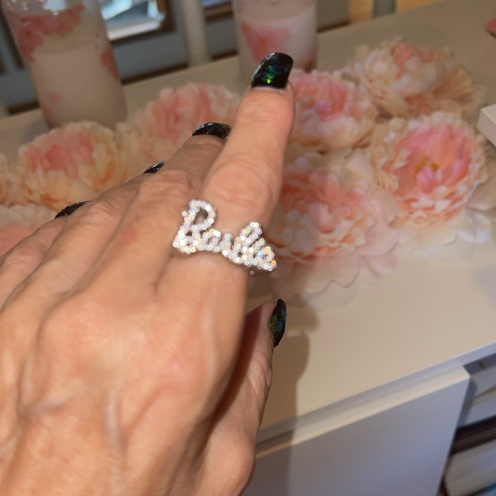 Beautiful Inlaid  BARBIE Ring (Cubic Z )